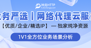 神龙HTTP 高效网络代理云服务 国内三大运营商正规授权